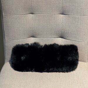 Elegant Black Faux Fur Headband